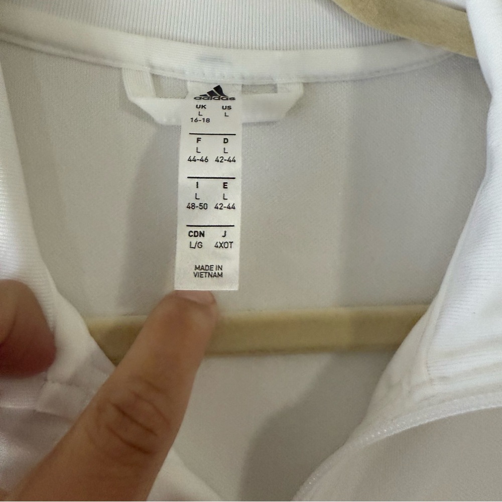 Adidas white pearl essence Tiro track jacket - Picture 5 of 6